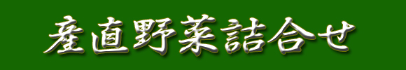 産直野菜詰合せ（産地直送新鮮野菜）